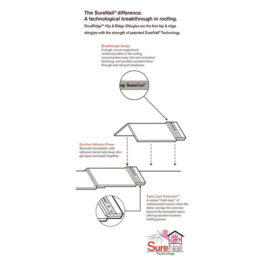 Owens Corning DuraRidge Pacific Wave Hip & Ridge Roof Shingles, 20 Linear Ft per Bundle - Image 4