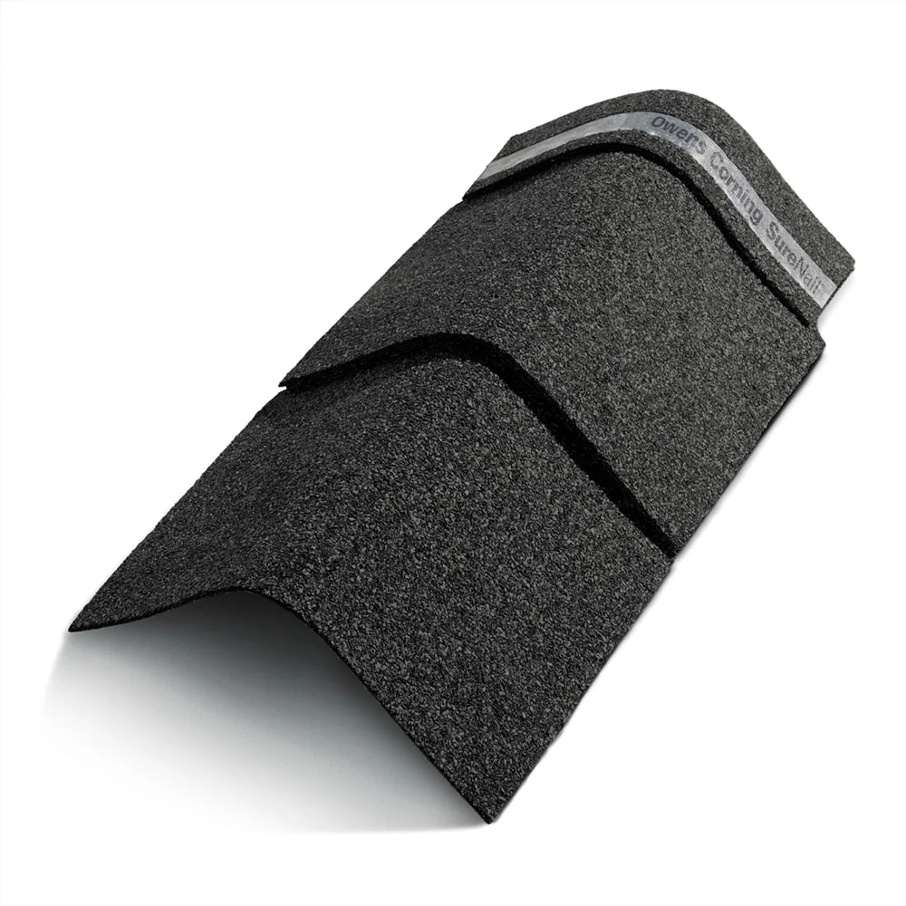 Owens Corning DuraRidge Onyx Black Hip & Ridge Roof Shingles, 20 Linear Ft per Bundle - Image 25