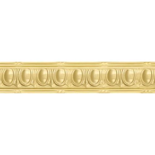Armstrong Ceilings Metallaire Large Eggs and Dart Cornice 48-in Chrome Aluminum Crown Trim - Image 3
