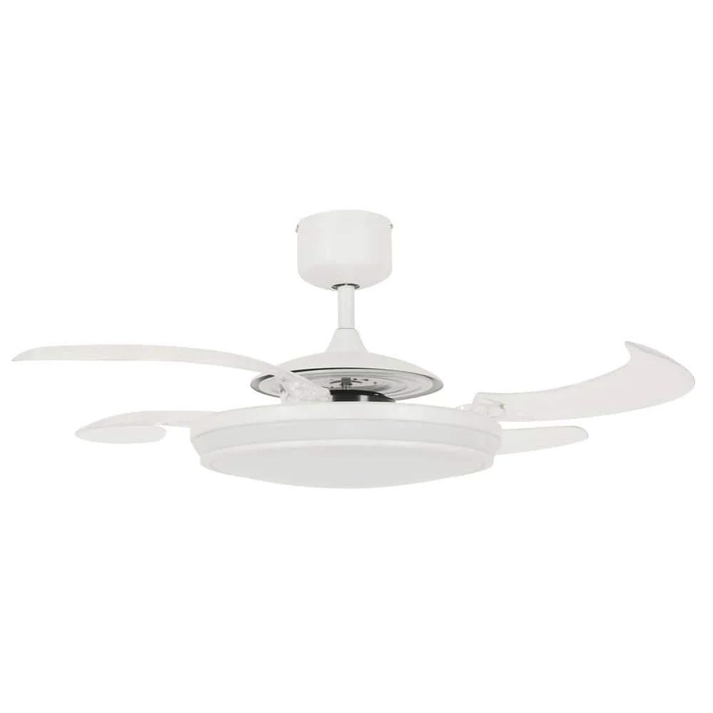 Fanaway Evo1 48-in White Retractable 4-Blade Indoor Ceiling Fan with Integrated LED Light and Remote - Image 2