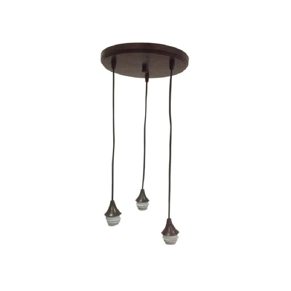 Portfolio French Bronze Transitional Cylinder 3-Light Pendant Canopy – Mix & Match Cluster Round - Image 7
