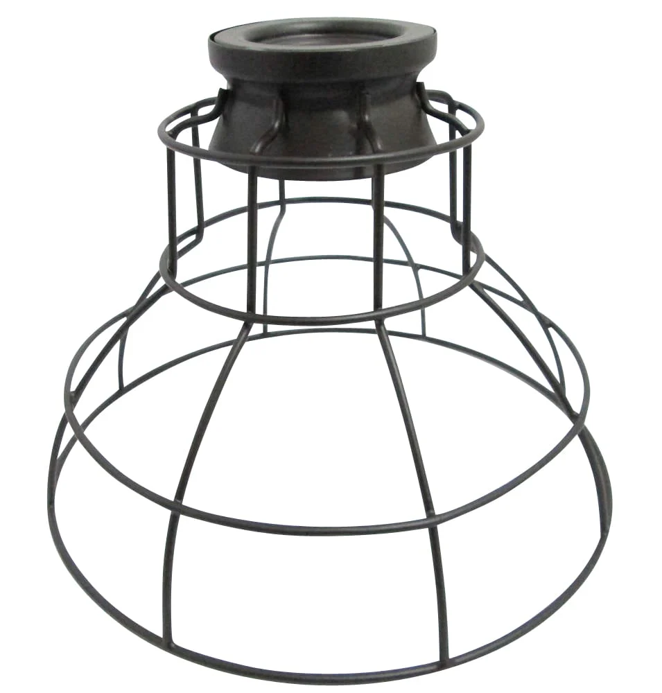 Portfolio Ravensport 6.75-in H x 8.5-in W French Bronze Wire Cage Pendant Light Shade - Image 2