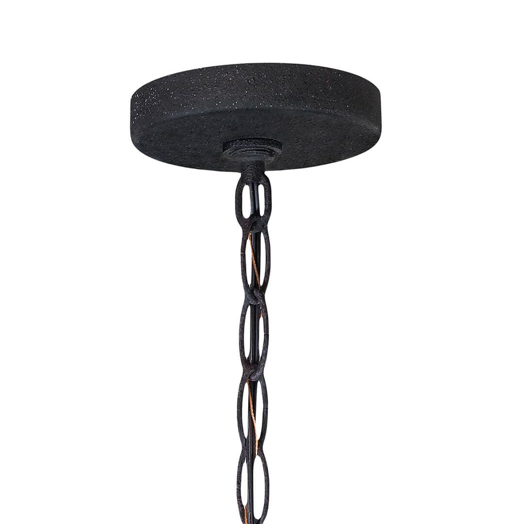 Kichler Barrington 5-Light Distressed Black and Wood Tone Rustic Chandelier, 24-Inch Diameter - Image 14