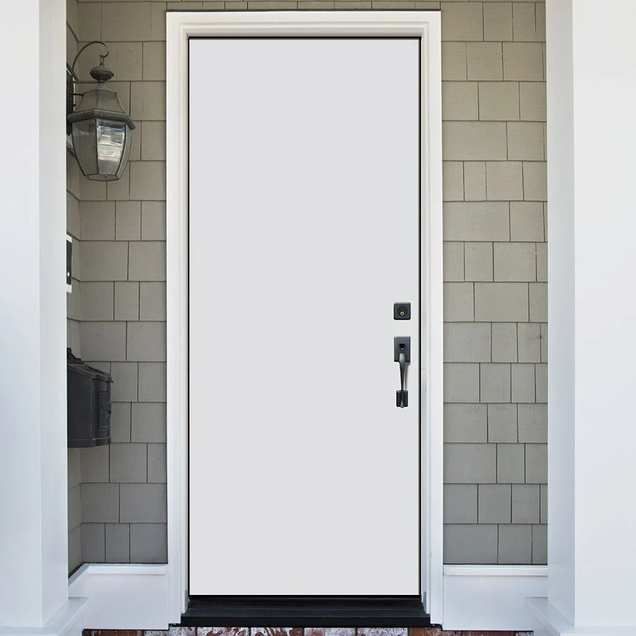 Masonite 32-in x 80-in Steel Right-Hand Inswing Primed Prehung Single Front Door, Brickmould Included - Image 2