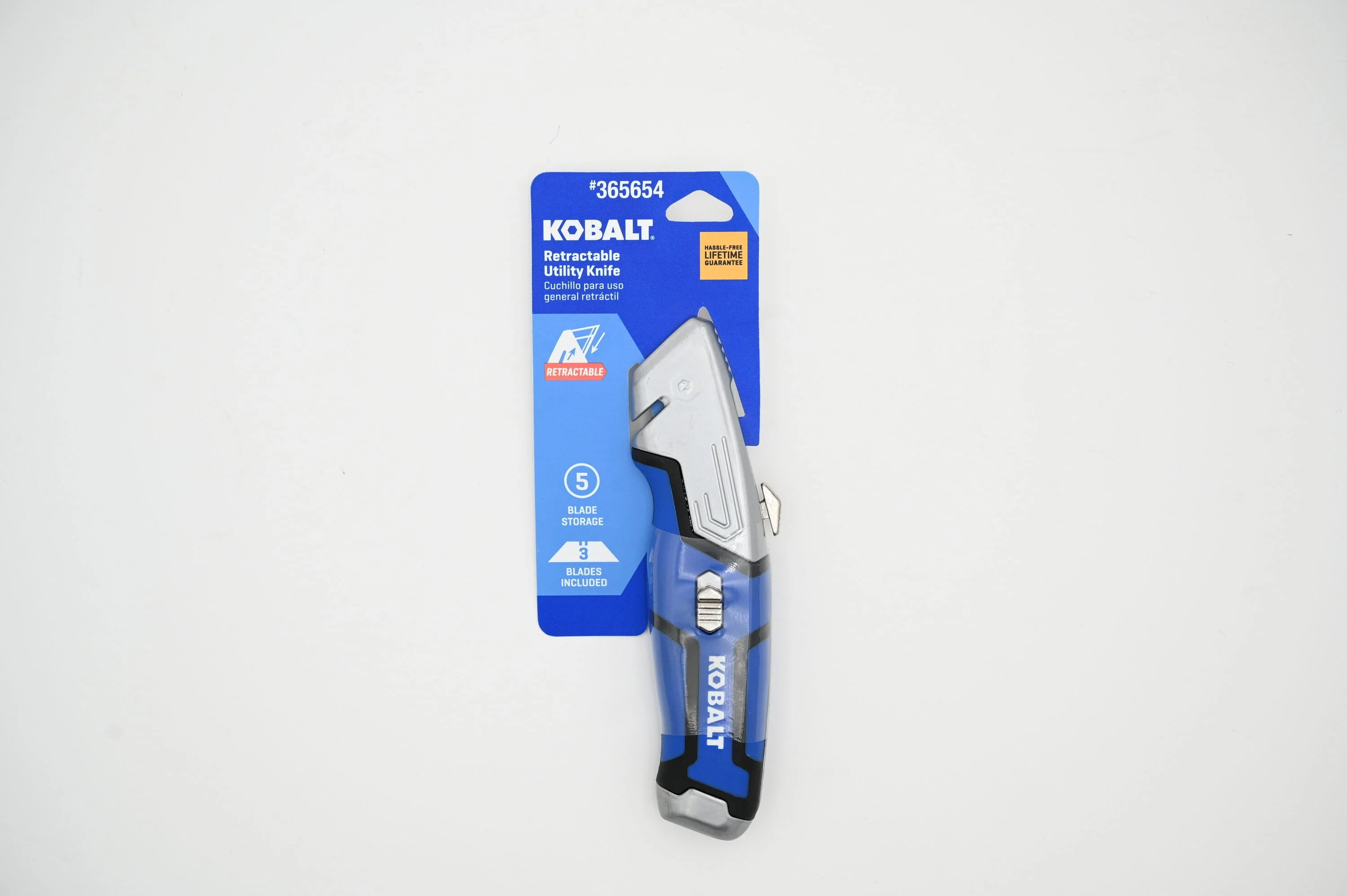 Kobalt 3/4-in Retractable Utility Knife, 3-Blade with On-Tool Storage - Image 6