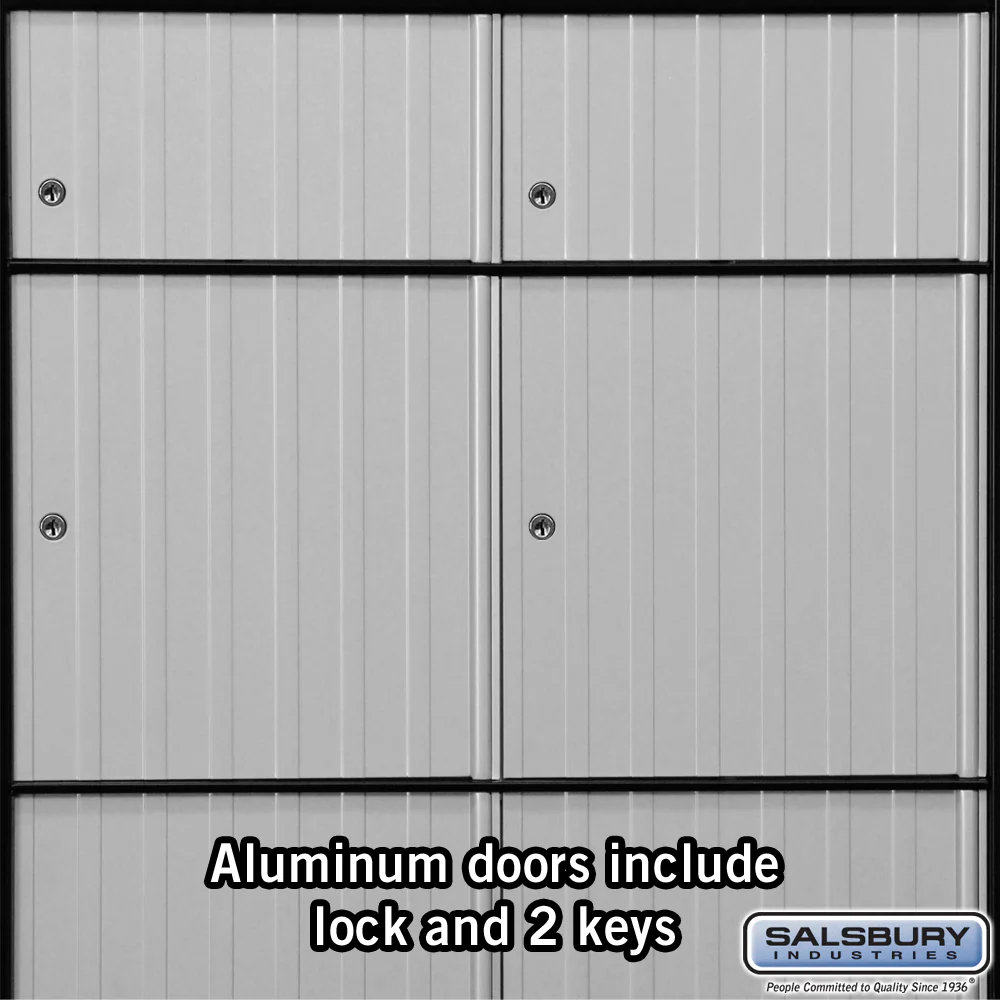 6-Door Aluminum Mailbox System for Private Access - Image 3