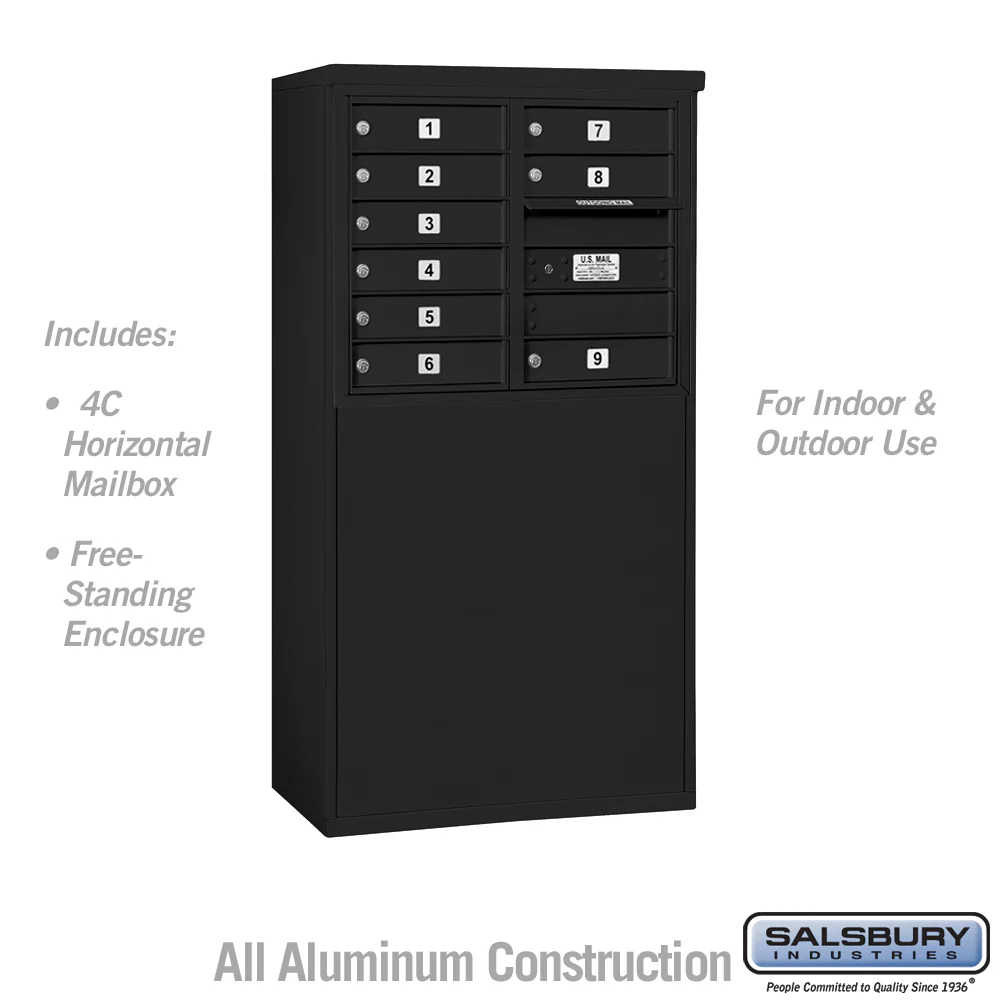 6-Door Free-Standing 4C Horizontal Mailbox with USPS Access - Image 5