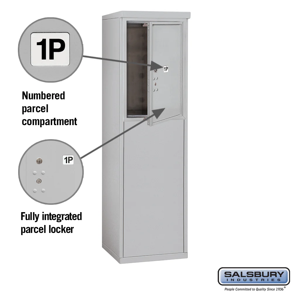 6 Door High Free-Standing 4C Horizontal Parcel Locker with USPS Access - Image 2