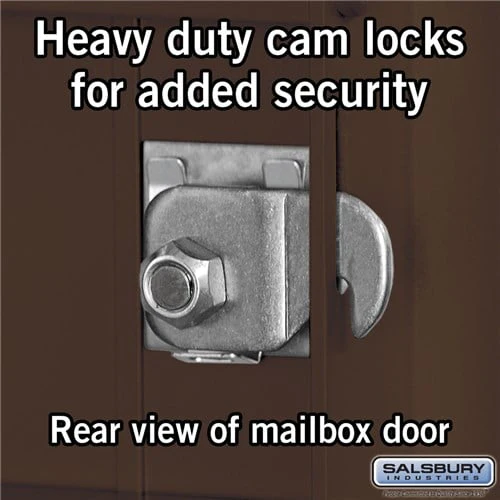 6 Door High Recessed Mounted 4C Horizontal Mailbox with Private Access - Rear Loading - Image 3