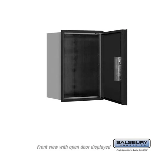 6-Door High Recessed Mounted Parcel Locker with USPS Access - Black - Image 3