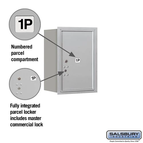 6-Door High Recessed Mounted Parcel Locker with Rear Loading - Image 2