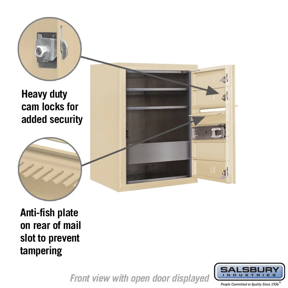 6 Door High Surface Mounted 4C Horizontal Mailbox with USPS Access - Image 3