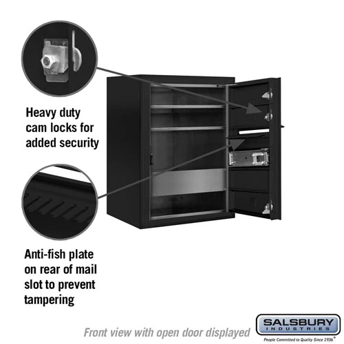 6 Door High Surface Mounted 4C Horizontal Mailbox with Private Access - Image 3