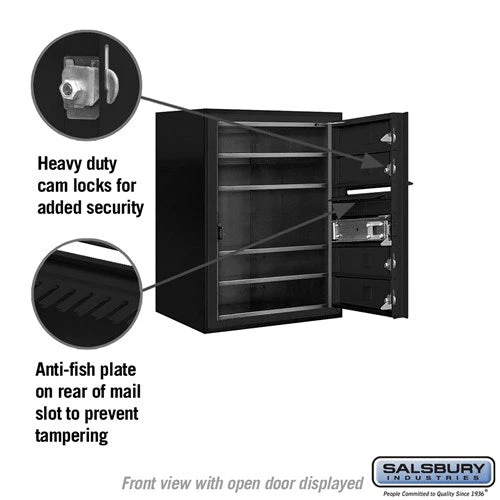 6-Door High Surface Mounted 4C Horizontal Mailbox with Private Access - Image 3