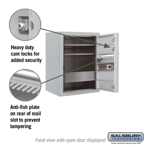 6 Door High Surface Mounted 4C Horizontal Mailbox with USPS Access - Image 3