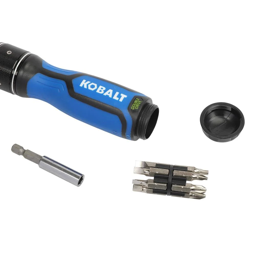Kobalt Double-Drive 13-Piece Magnetic Ratcheting Multi-Bit Screwdriver Set, 3-1/2-in Shaft - Image 6