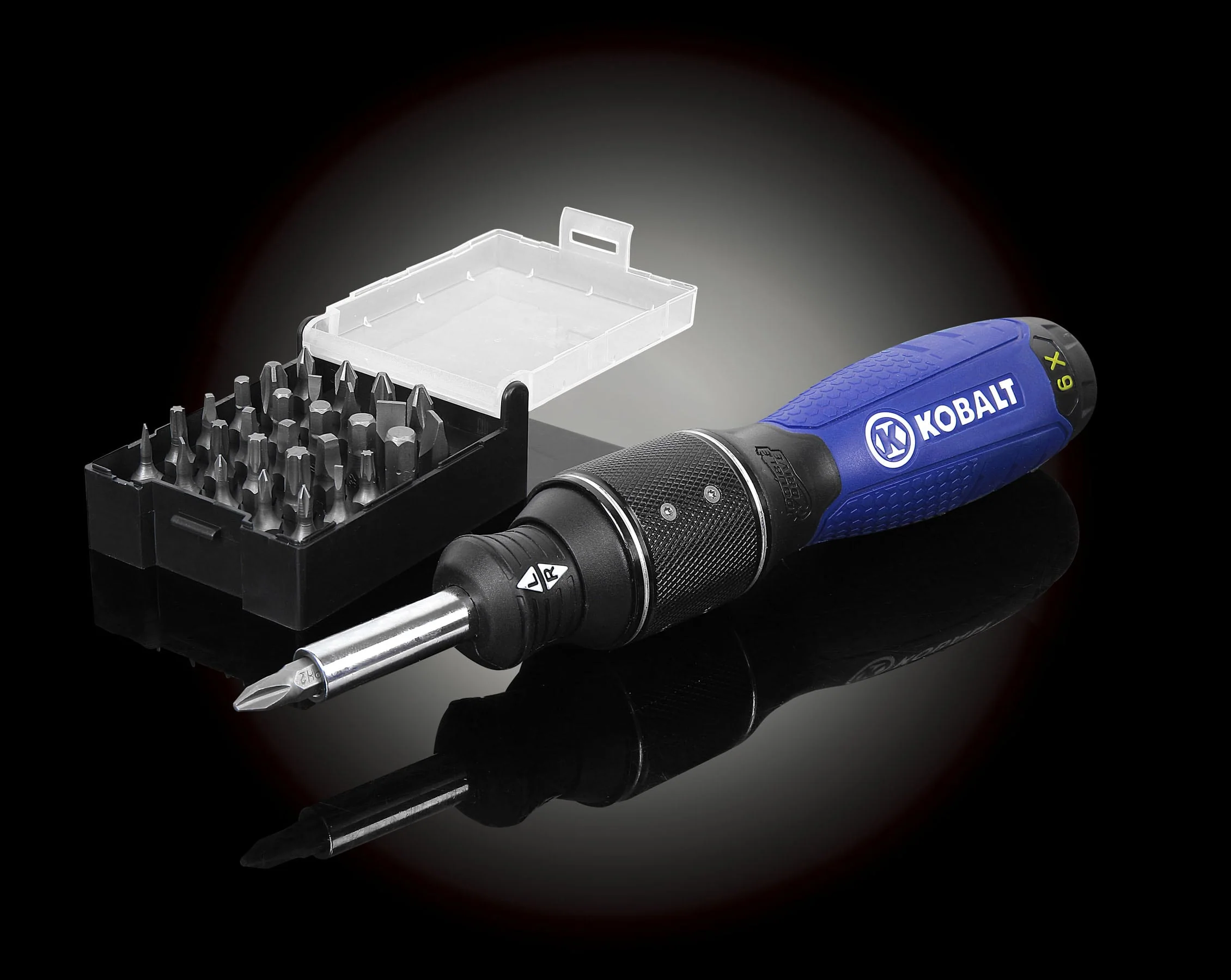 Kobalt 32-Piece 6X Double-Drive Ratcheting Multi-Bit Screwdriver Set, 2-1/2-in Shaft - Image 4
