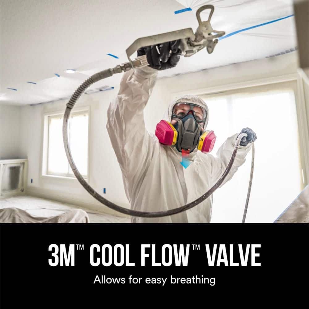 3M OV/AG P100 Pro Multi-Purpose Reusable Respirator with Quick Latch, Medium (65023QLHA1-C) - Image 8
