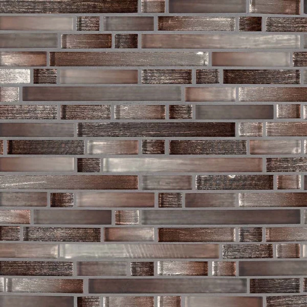 MS International Akaya Copper 12 x 12 Glass Mosaic Tile