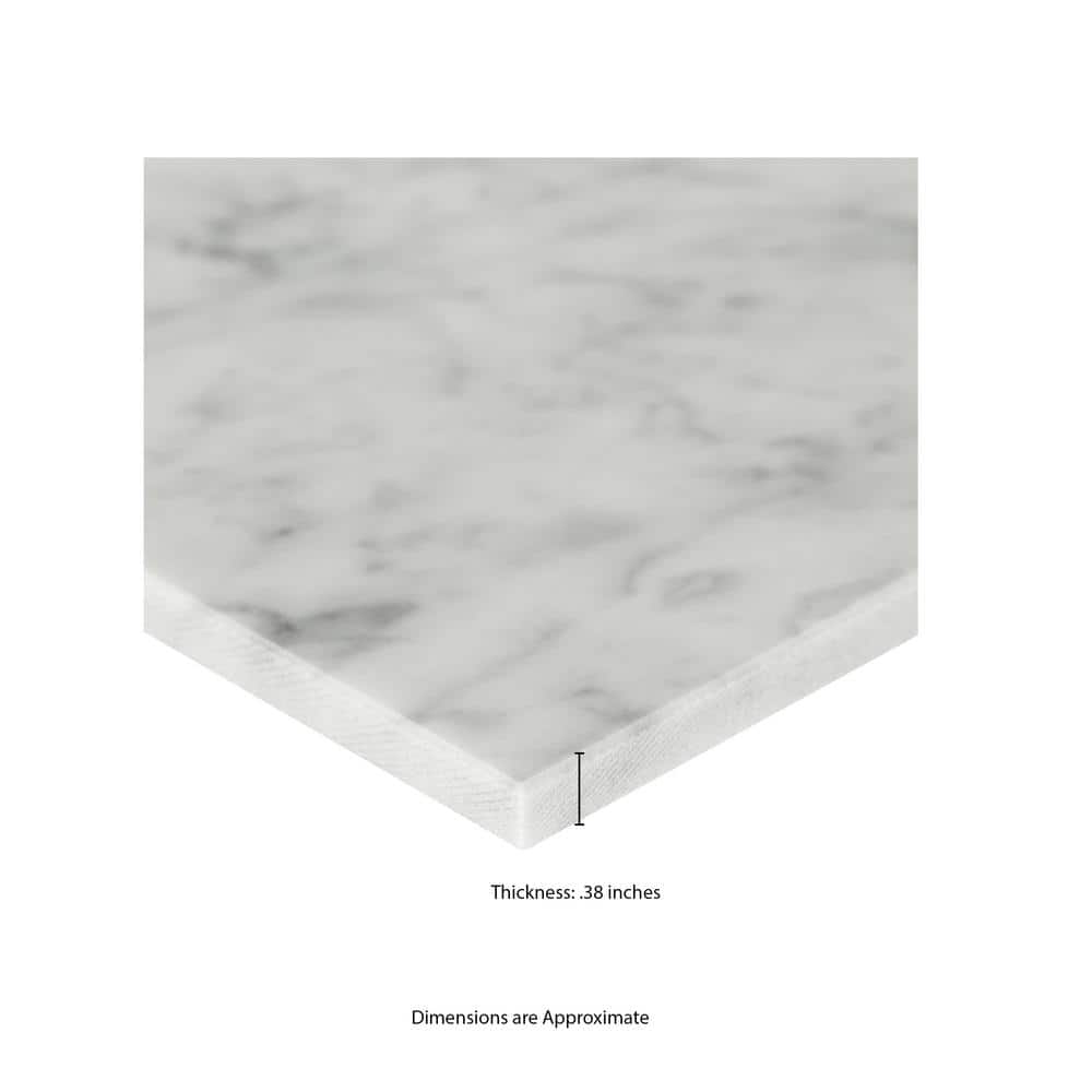 MS International Bianco Carrara 12 x 12 Marble Floor and Wall Tile - Image 6