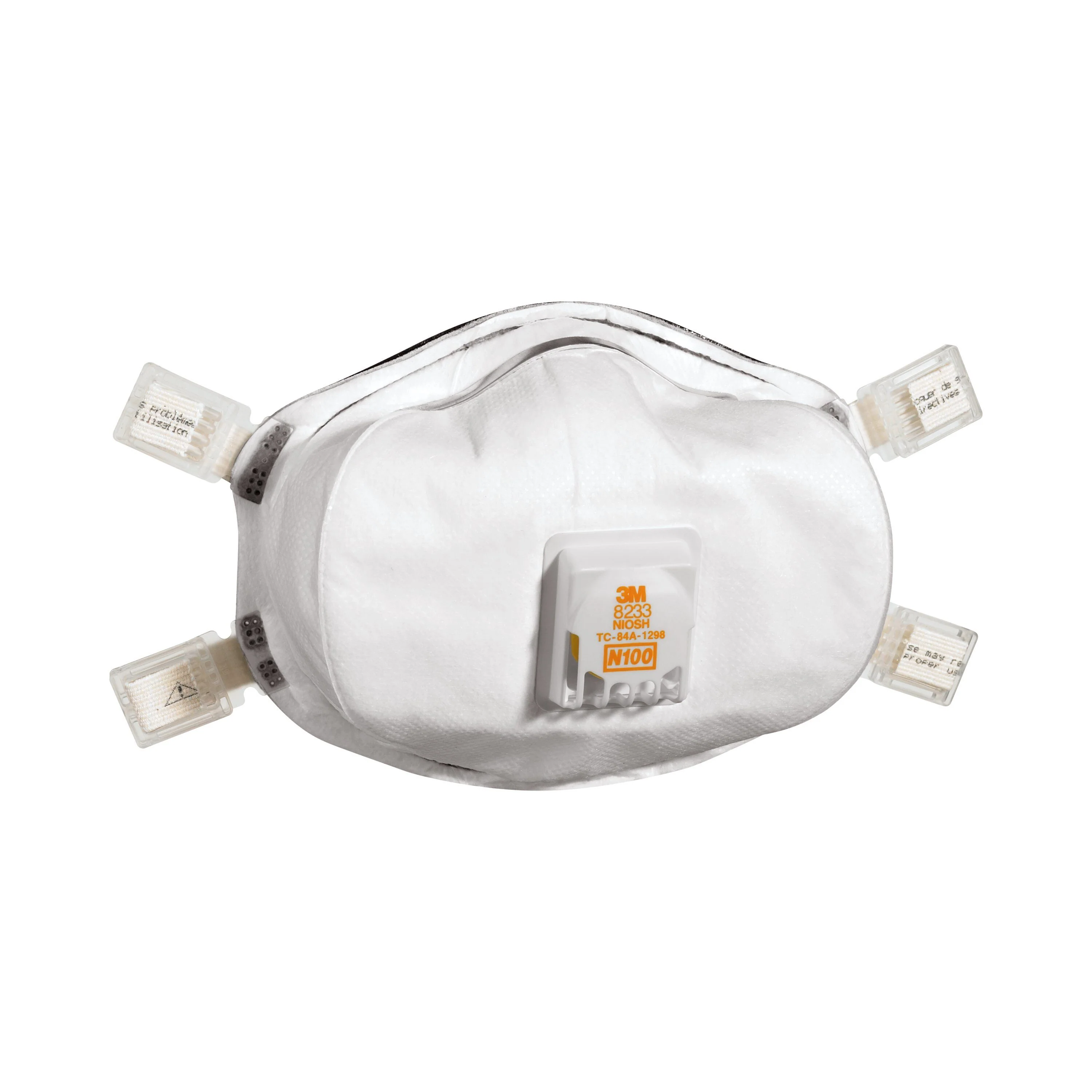 3M 8233 N100 Disposable Sanding & Fiberglass Valved Respirator - Image 3