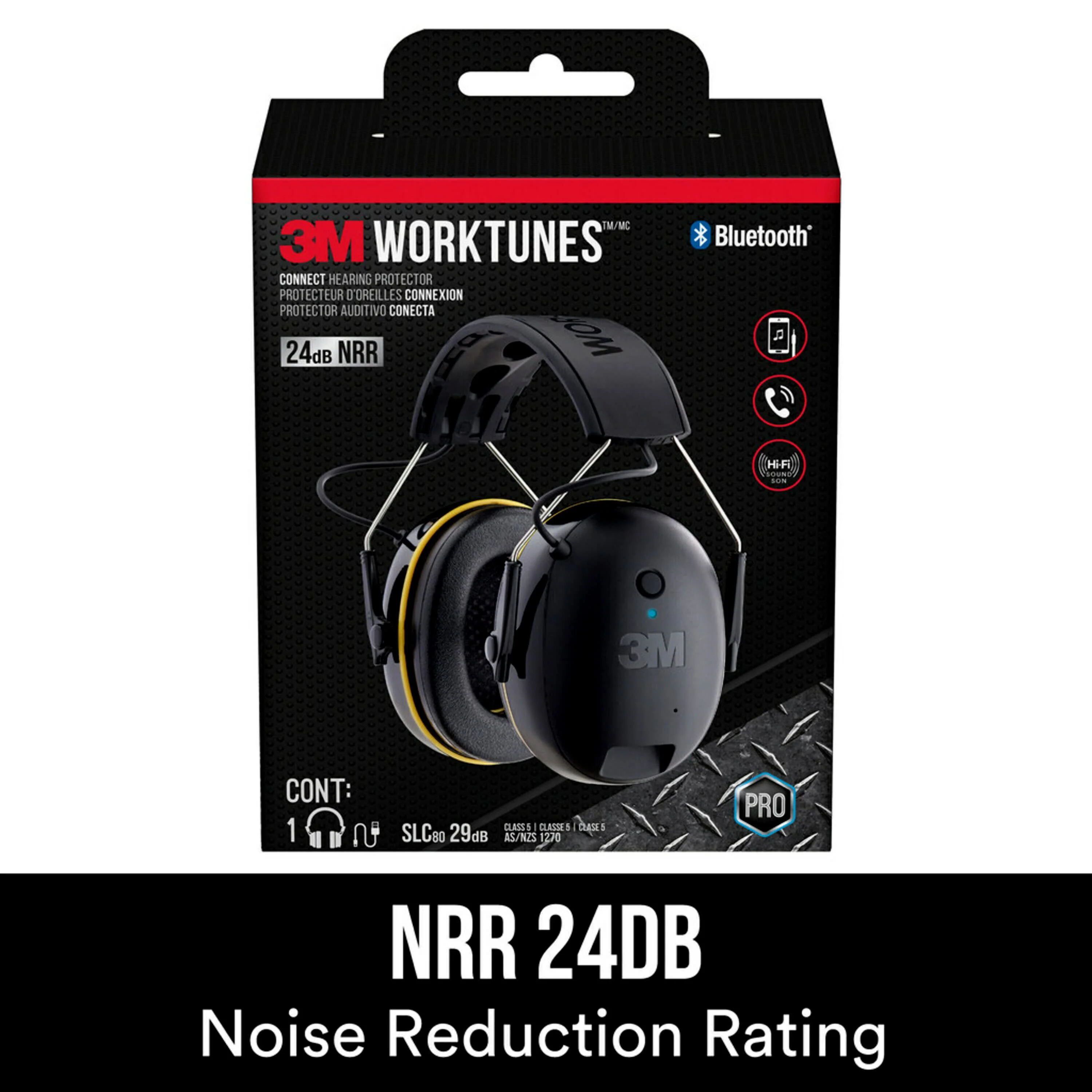 3M WorkTunes Connect Plastic Hearing Protection Earmuffs with Bluetooth Compatibility - Image 7