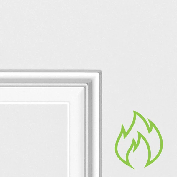 Masonite 32-in x 80-in Steel Left-Hand Inswing Primed Fire Rated Prehung Single Front Door - Image 4