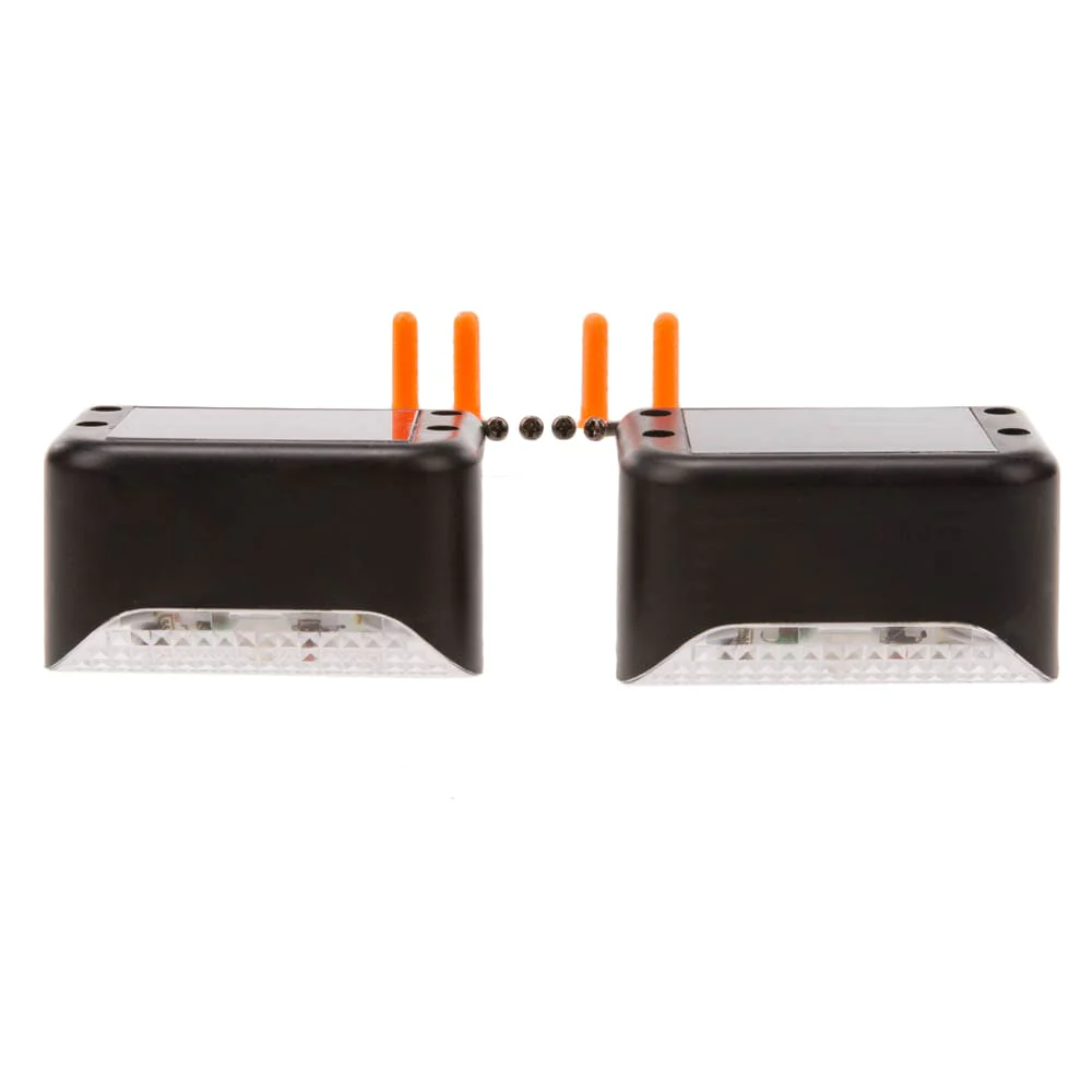 Portfolio 2-Pack Solar Deck Rail Lights, 2.4 Lumens, Warm White, Black - Image 5
