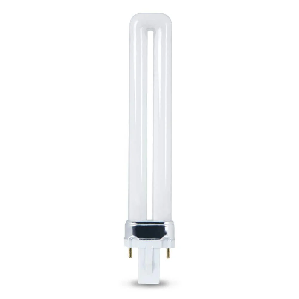 9W Equivalent PL CFLNI Twin Tube 2-Pin Plug-in G23 Base Compact Fluorescent CFL Light Bulb, Soft White 2700K (1-Bulb)