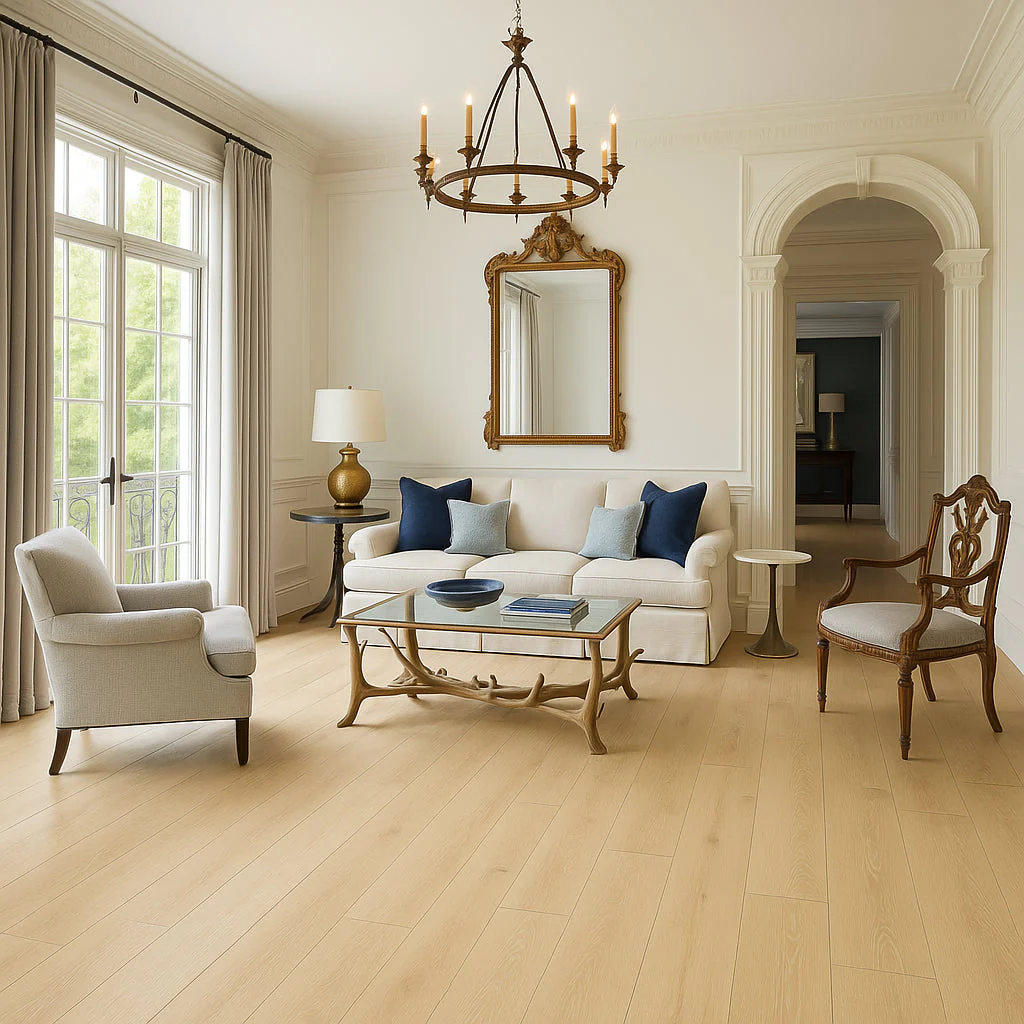 A&A Surfaces Fenwick Oak Waterproof Hybrid Flooring - 7.7 in x 48 in - Image 4