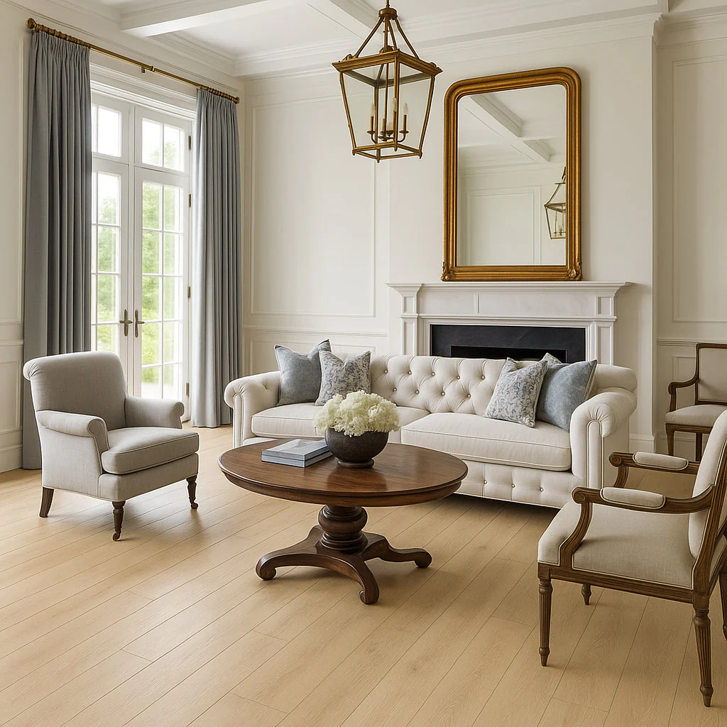 A&A Surfaces Medina Oak Waterproof Hybrid Flooring - 7.7 in x 48 in - Image 4