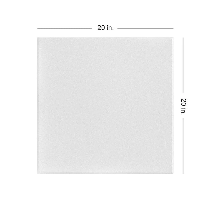 A La Maison Ceilings 1.67-ft x 1.67-ft Basic Plain White Polystyrene Surface-mount Ceiling Tile (8-Pack, 21.6-sq ft / Case) - Image 3