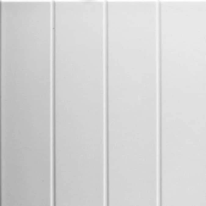 A La Maison Ceilings 1.67-ft x 1.67-ft Beadboard Plain White Polystyrene Surface-mount Ceiling Tile (8-Pack, 21.6-sq ft / Case) - Image 2