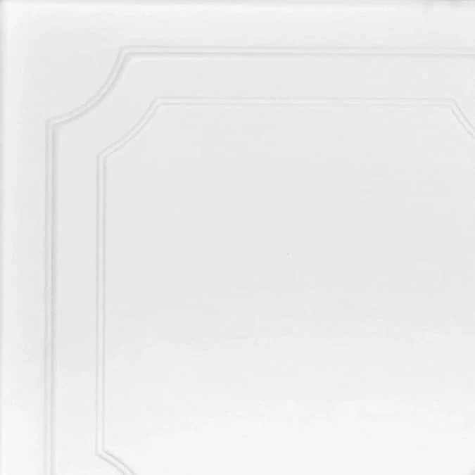 A La Maison Ceilings 1.67-ft x 1.67-ft The Virginian Plain White Polystyrene Surface-mount Ceiling Tile (8-Pack, 21.6-sq ft / Case) - Image 2