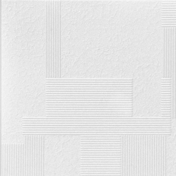 A La Maison Ceilings 1.67-ft x 1.67-ft Vectors Plain White Polystyrene Surface-mount Ceiling Tile (8-Pack, 21.6-sq ft / Case) - Image 2