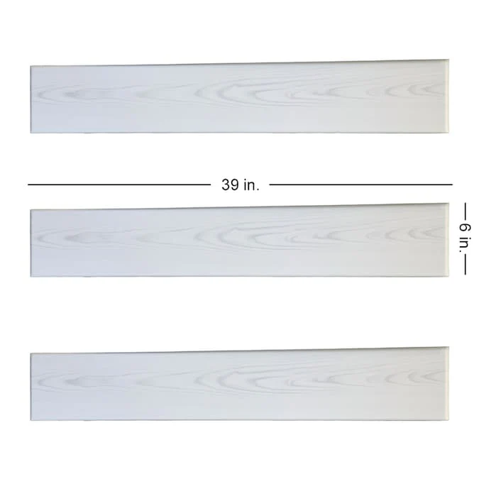 A La Maison Ceilings 3.25-ft x 0.5-ft Country White Polystyrene Surface-mount Ceiling Plank (12-Pack, 19.5-sq ft / Case) - Image 9