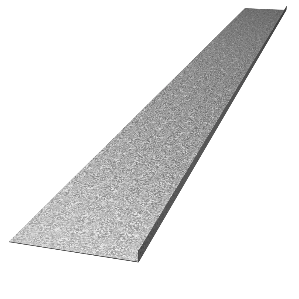 Able Sheet Metal 26 Gauge Galvanized Counter Flashing - 6 in x 10 ft - Image 2