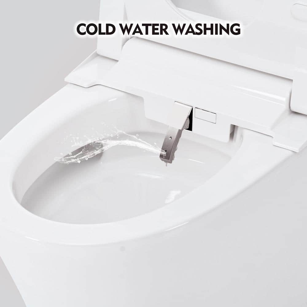 Abruzzo Elongated Smart Bidet Toilet with Sensor Flush & Night Light - Image 6