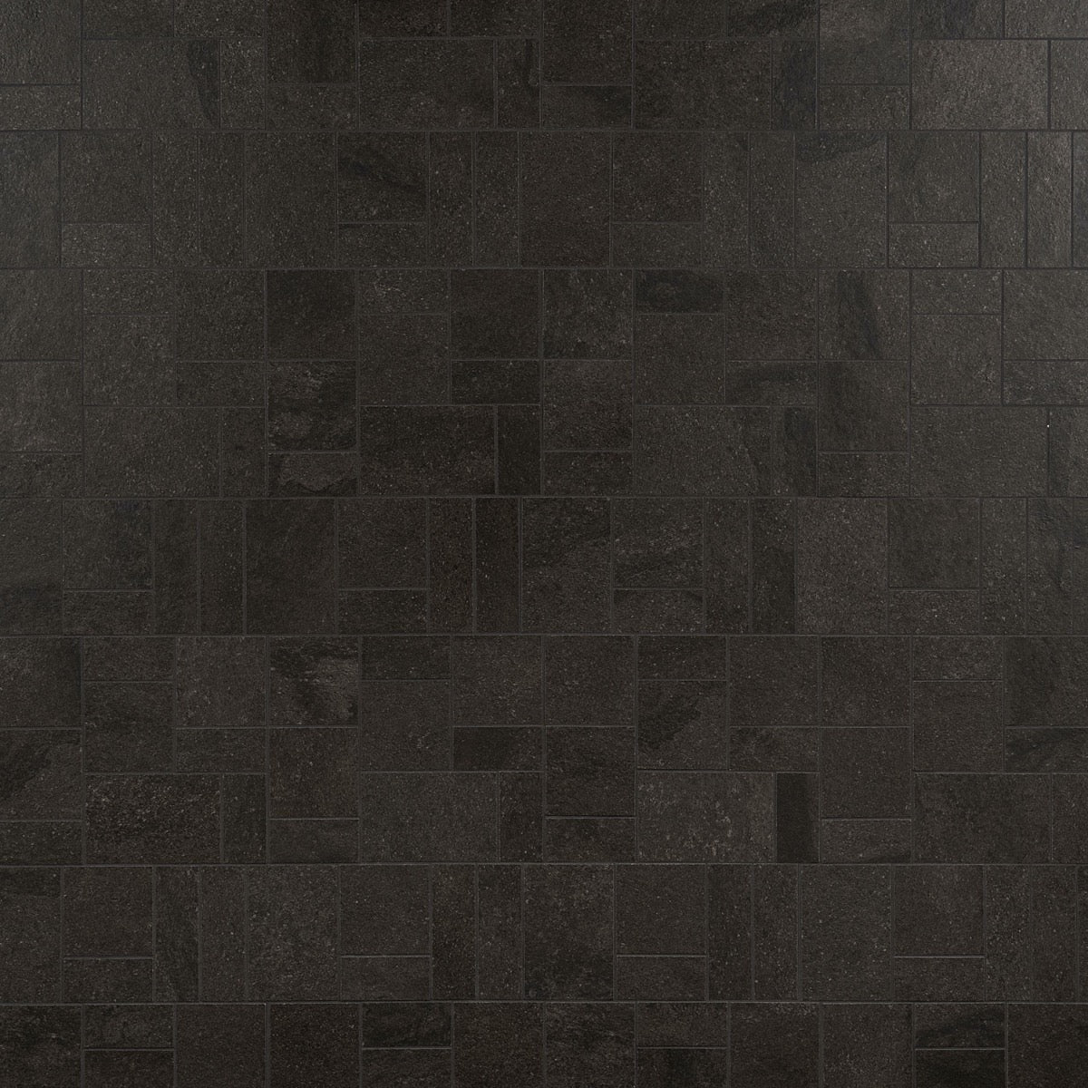 Acadia French Pattern Charcoal Black Matte Porcelain Mosaic Tile - Lux Tile - Image 6