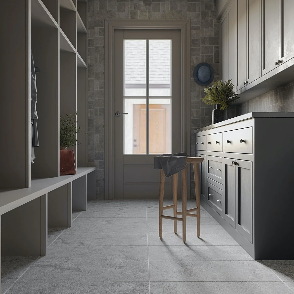 Acadia French Pattern Gray Porcelain Mosaic Tile - Lux Tile - Image 6