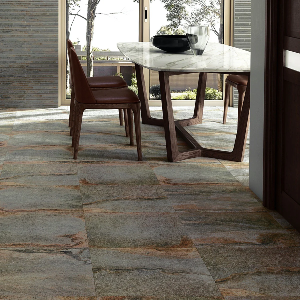 Acadia Iron Gray 24x48 Matte Porcelain Tile - Slate Look - Image 5