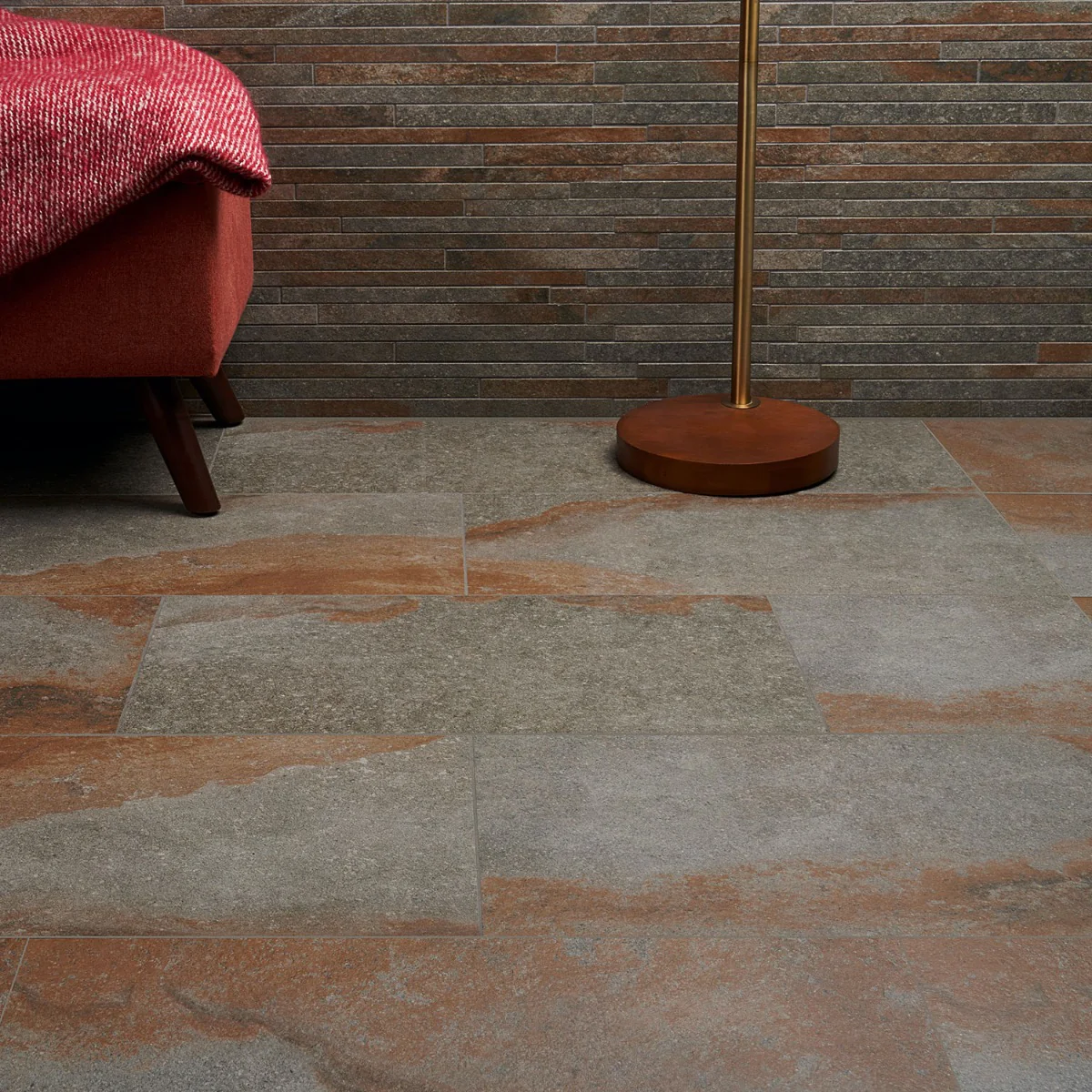 Acadia Iron Gray 24x48 Matte Porcelain Tile - Slate Look - Image 7