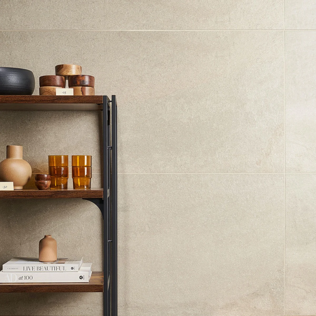 Acadia Linen White 24x48 Matte Porcelain Tile - Limestone Look - Image 2