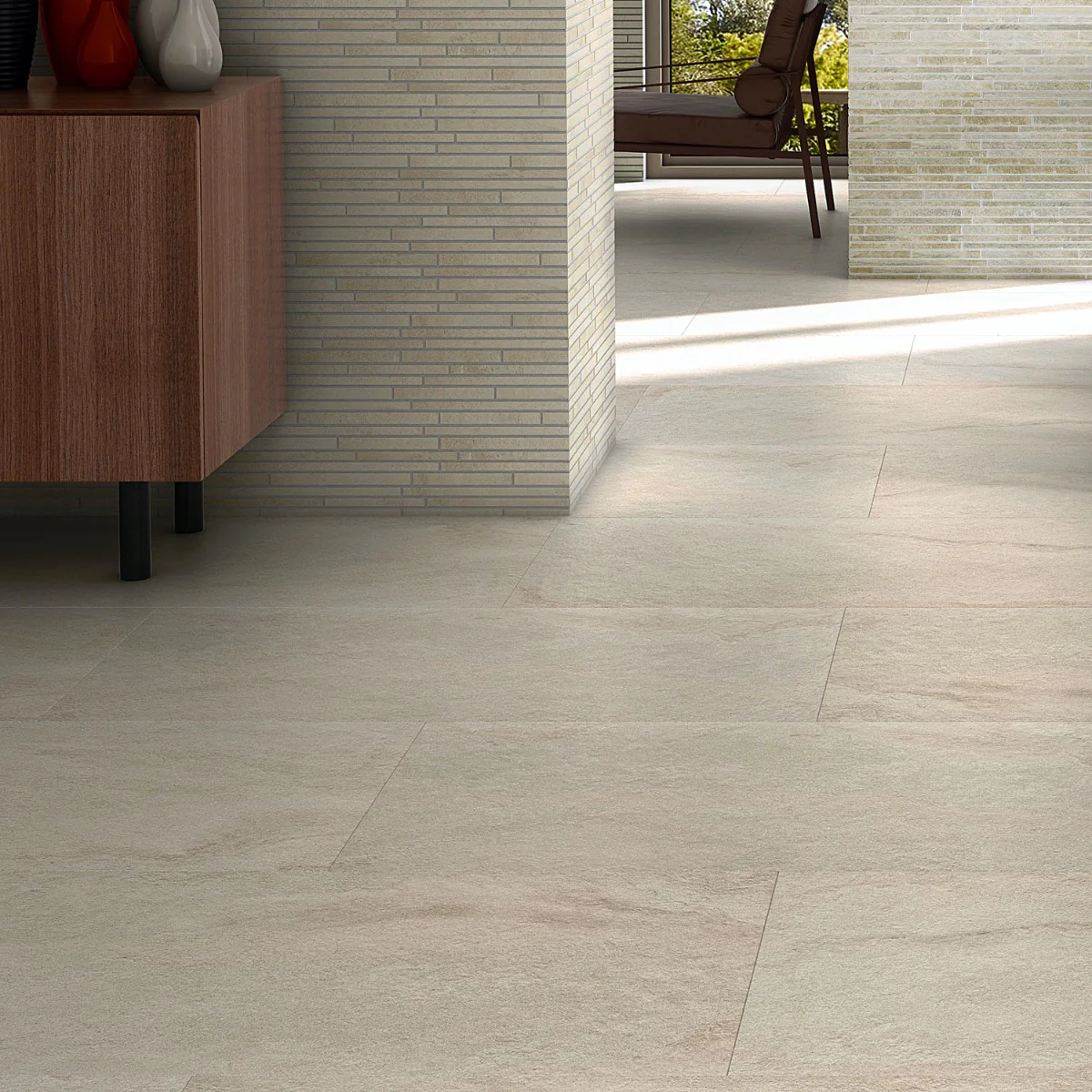 Acadia Linen White 24x48 Matte Porcelain Tile - Limestone Look - Image 5