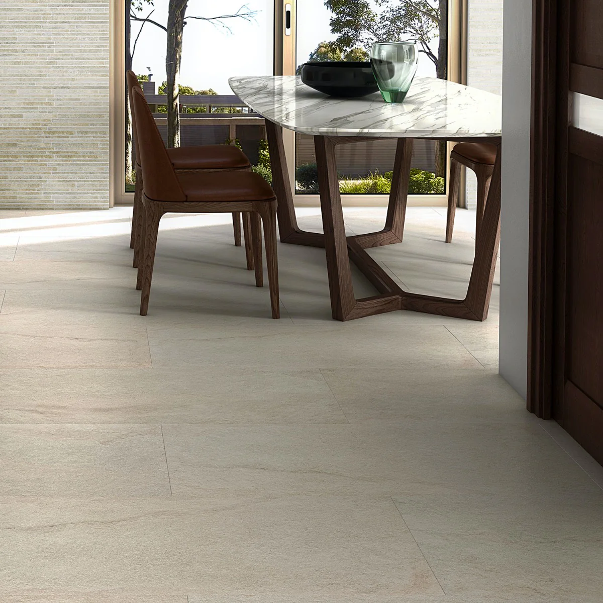 Acadia Linen White 24x48 Matte Porcelain Tile - Limestone Look - Image 8