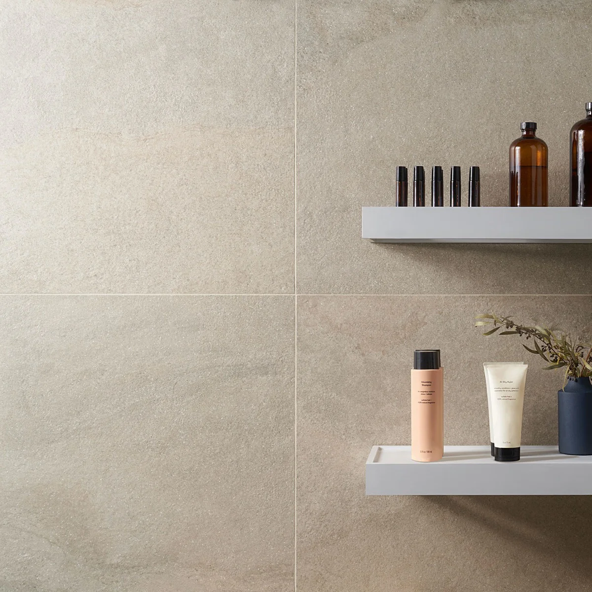 Acadia Linen White 24x24 Matte Porcelain Tile - Tilebar - Image 2