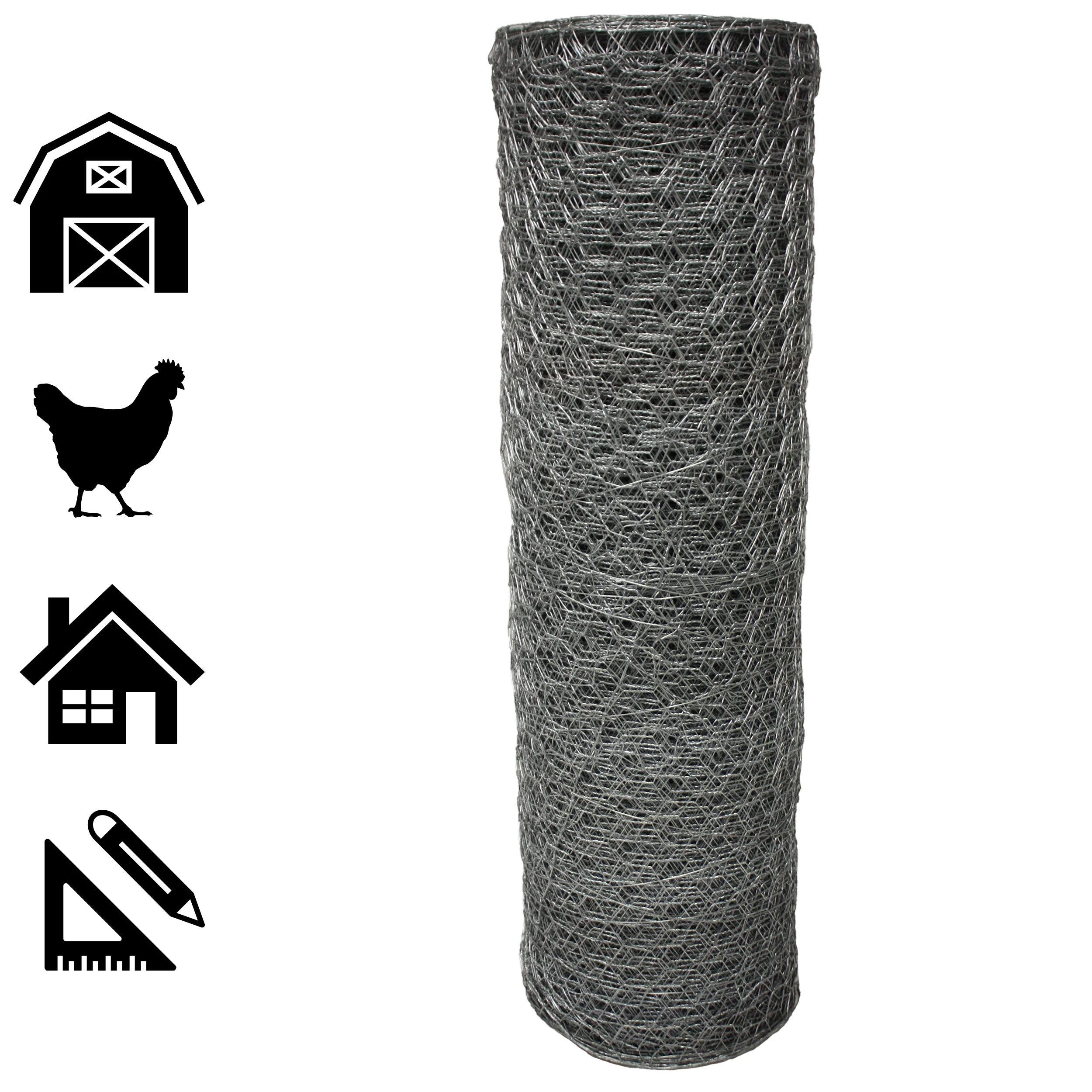Acorn International Galvanized Poultry Netting 50ft x 4ft - 20-Gauge Steel - Image 6