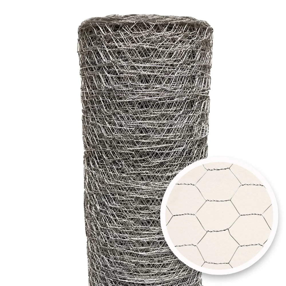 Acorn International Galvanized Steel Chicken Wire Fencing - 150ft x 3ft - Image 3