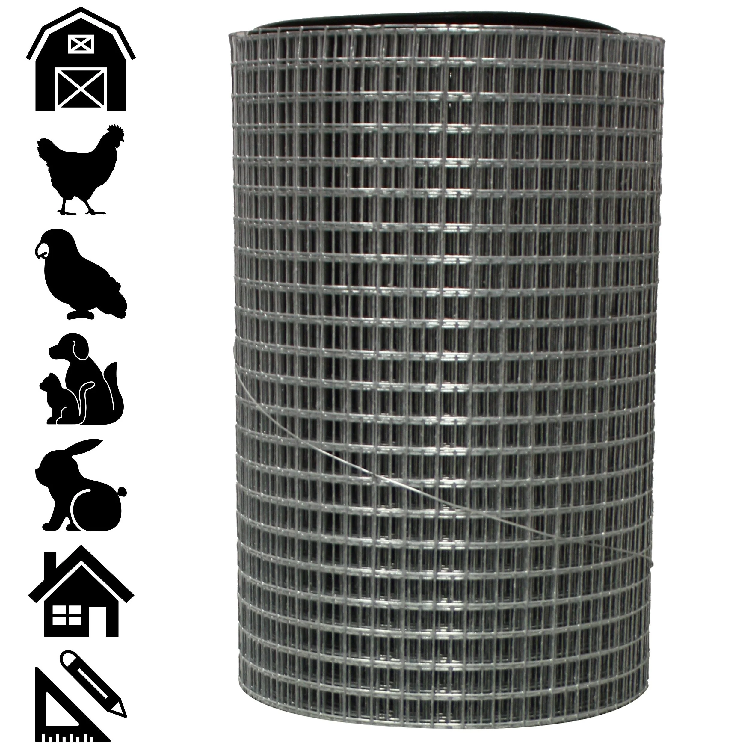Acorn International Silver Galvanized Steel Hardware Cloth - 100'x2' - Image 6