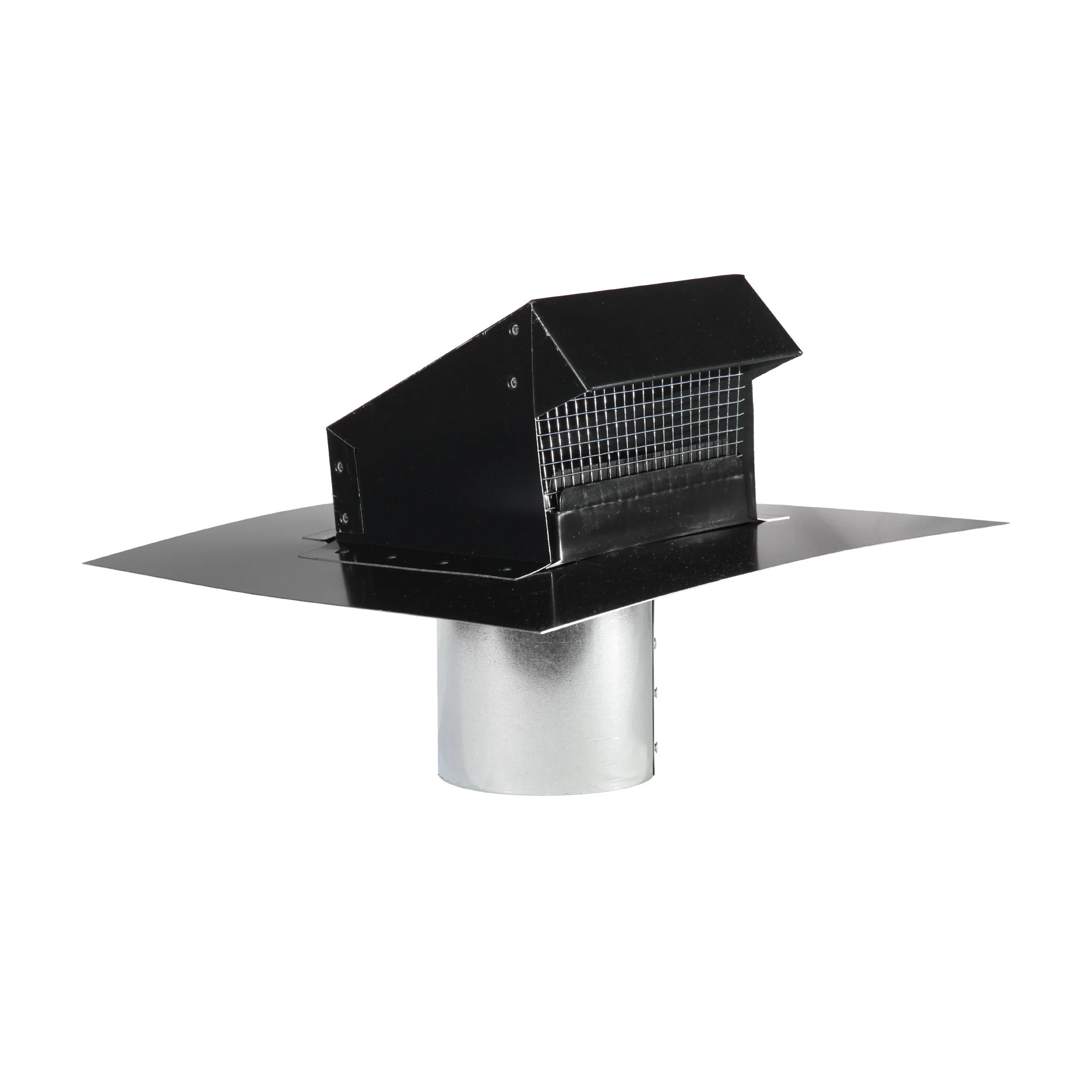 Air Vent 4-in x 10.5-in Galvanized Steel Vent and Pipe Flashing, Black